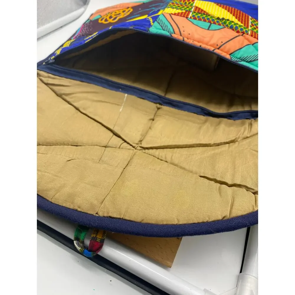 Quilted‎ geometric Bright Quilted Gabric Large Clutch handbag
